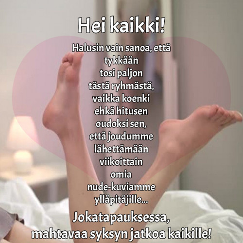 ...sarjassamme "kiitos pääsystä"... ❤