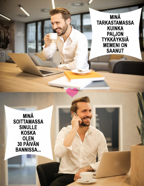 ...sarjassamme "normipäivä fb'ssä"... ❤