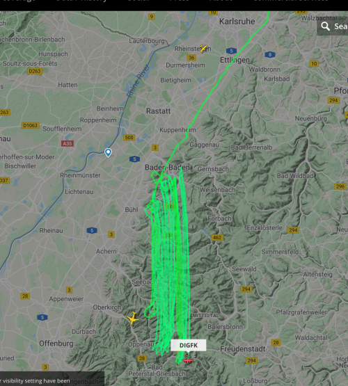 Black forest plane search pattern