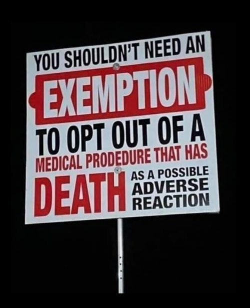 Exemption death adverse reaction COVID 19