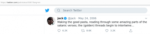 Jack Dorsey pasta