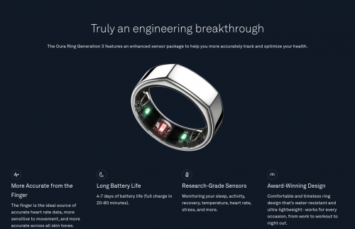 Source
https://ouraring.com/product/rings

Archive
https://web.archive.org/web/20231004003706/https://ouraring.com/product/rings