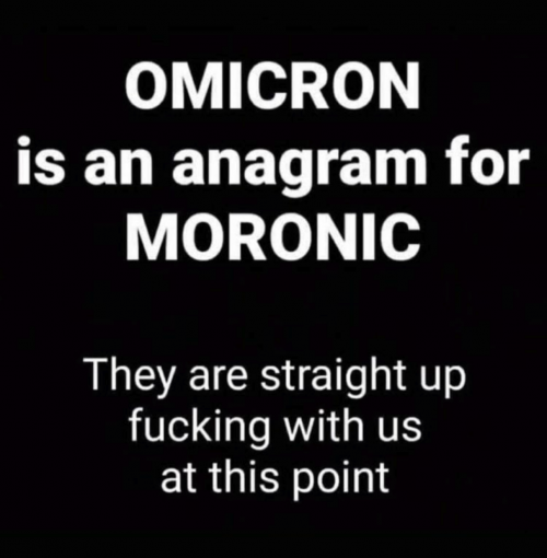 Omicron variant moronic