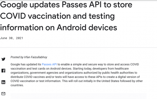 Source
https://developers.googleblog.com/2021/06/google-updates-passes-api-to-save-covid-testing-and-vaccination-information-on-Android-devices.html

Archive
https://developers.googleblog.com/en/launching-our-new-google-identity-services-apis/