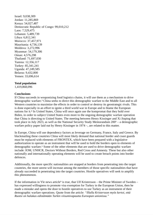 Situation assessment 25.07.2023 – World food security and food 2